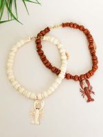 Colar de Miçanga com Pingente de Lagosta Maíra