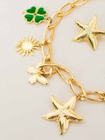 Conjunto Colar e Brinco Pingentes de Estrela do Mar Patrícia