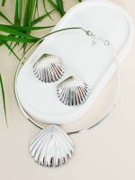 Conjunto de Colar e Brinco Conchas Bruna