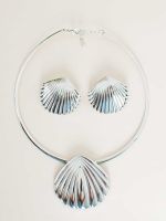 Conjunto de Colar e Brinco Conchas Bruna