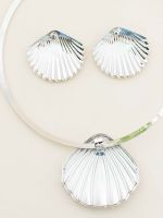 Conjunto de Colar e Brinco Conchas Bruna