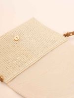 Clutch de Palha com Aplique de Miçangas Maya