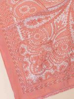 Lenço de Cetim Estampa Paisley Íris