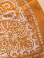 Lenço de Cetim Estampa Paisley Íris