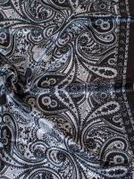 Lenço de Cetim Estampa Paisley Íris