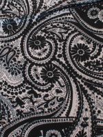 Lenço de Cetim Estampa Paisley Íris