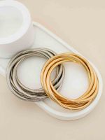 Mix de Pulseiras Mola Entrelaçada Regina