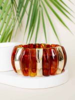 Bracelete em Resina Marmorizada Iris