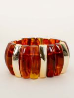 Bracelete em Resina Marmorizada Iris