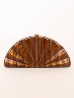 Clutch Acrilíca Marmorizada Siena