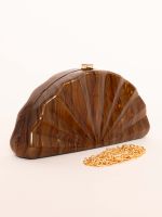 Clutch Acrilíca Marmorizada Siena