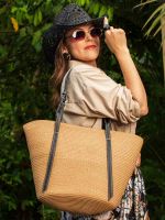 Bolsa de Palha com Alça em Courino Nara