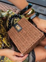 Bolsa de Palha com Alça de Miçangas Marina
