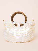 Bolsa com Apliques de Madrepérola Chloe