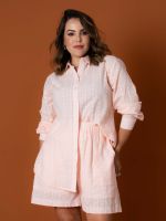 Conjunto Camisa e Shorts Texturizado Isadora