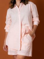 Conjunto Camisa e Shorts Texturizado Isadora