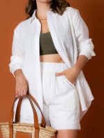 Conjunto Camisa e Shorts Texturizado Isadora