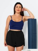 Shorts com Sobreposição e Bolso Lateral Juliana 