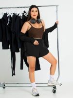 Shorts com Sobreposição e Bolso Lateral Juliana 