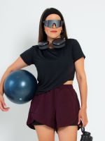 Shorts com Sobreposição e Bolso Lateral Juliana 