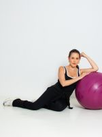 Macacão Canelado em Poliamida com Scrunch Butt Fernanda