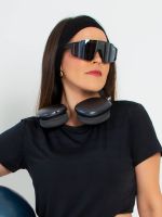 Óculos de Sol Esportivo Shield com Lente Espelhada Nina 