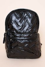 Mochila Média Acetinada com Bolso Frontal Patrícia 