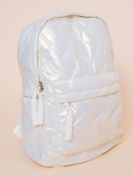 Mochila Média Acetinada com Bolso Frontal Patrícia 
