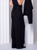 Calça  Alfaiataria Pantalona com Pregas Frontais Emanuelle