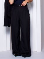 Calça  Alfaiataria Pantalona com Pregas Frontais Emanuelle