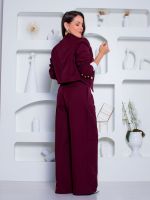 Calça  Alfaiataria Pantalona com Pregas Frontais Emanuelle