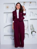 Blazer Cropped Alfaiataria Estruturado Emanuelle 