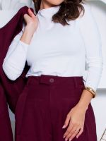 Blusa Manga Longa em Poliamida com Gola Alta Lorena