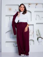 Blusa Manga Longa em Poliamida com Gola Alta Lorena