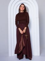 Blusa Manga Longa em Poliamida com Gola Alta Lorena
