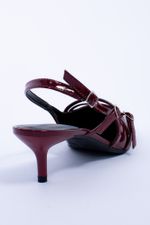 Scarpin Feminino Slingback Verniz Tali