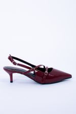 Scarpin Feminino Slingback Verniz Tali