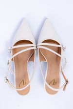 Scarpin Feminino Slingback Verniz Tali