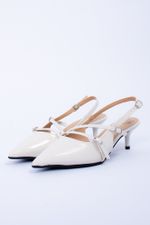 Scarpin Feminino Slingback Verniz Tali