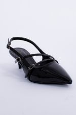 Scarpin Feminino Slingback Verniz Tali