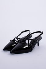 Scarpin Feminino Slingback Verniz Tali