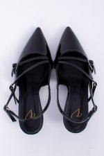 Scarpin Feminino Slingback Verniz Tali