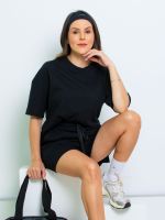 Conjunto Blusa Manga Curta e Shorts  100% Algodão  Samara