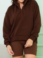 Blusa Moletinho Gola Alta com Meio Zíper Samara