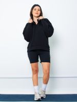 Blusa Moletinho Gola Alta com Meio Zíper Samara