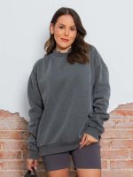 Blusa de Moletom Peluciado Washed Amanda