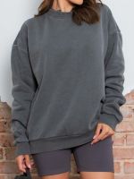 Blusa de Moletom Peluciado Washed Amanda