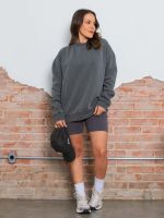 Blusa de Moletom Peluciado Washed Amanda