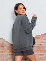 Blusa de Moletom Peluciado Washed Amanda