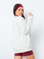 Blusa de Moletom Peluciado Washed Amanda